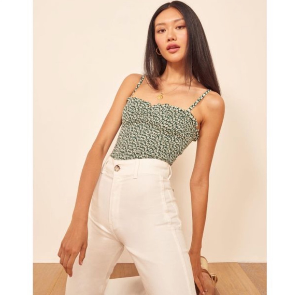 Reformation pitaya smocked top